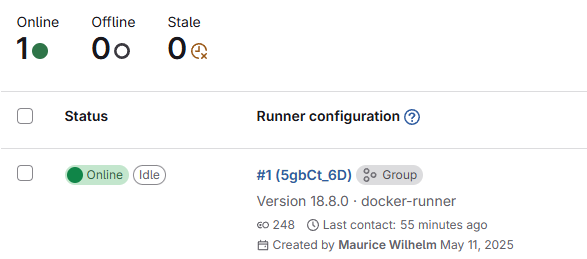 gitlab runner screenshot